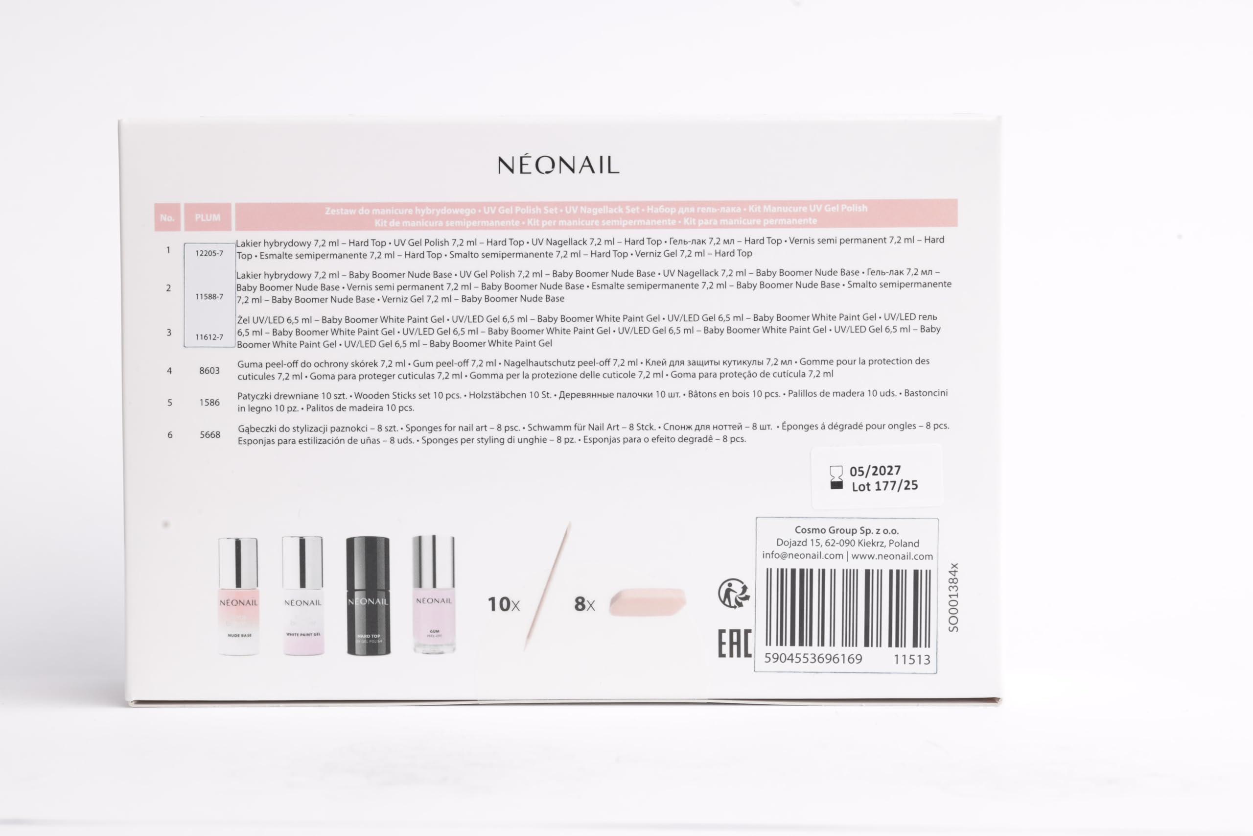 NÉONAIL Baby Boomer Set Nude - Smalto Semipermanente Unghie - Kit Semipermanente Unghie - Smalti Semipermanenti Per Unghie - Colori - Kit Unghie - Smalto Unghie - Set Unghie - Top Coat - Kit - Nails