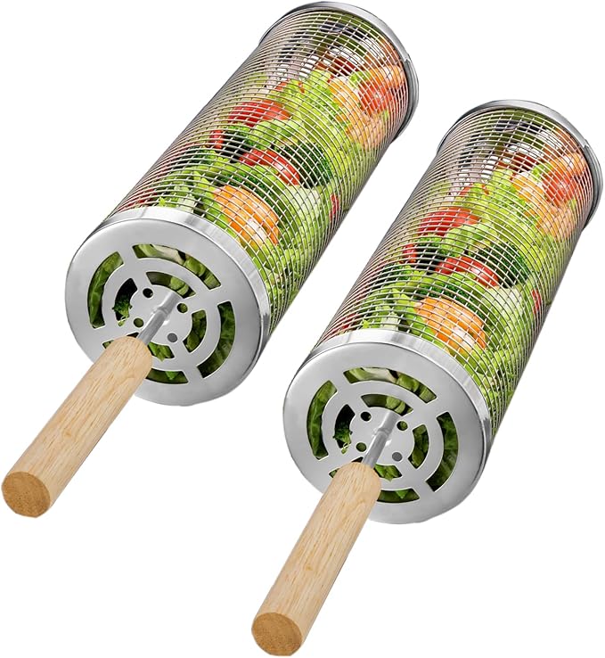 BCHWAY Nesting Grill Baskets