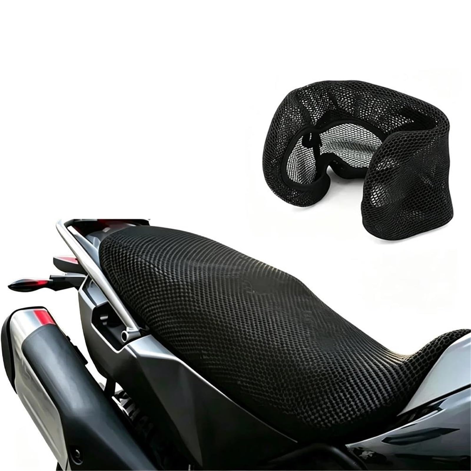 Generico Coprisella Moto Per CFMoto 450MT 450 MT | Cuscino traspirante per il flusso d'aria