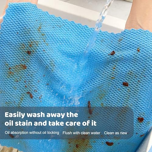 Haobaobei Kitchen Towels, 10 Pack 12X12 Inch Absorbent Soft Dish Towels For Kitchen, Microfiber Kitchen Wash Cloth, Dish Rags For Washing Dishes, Dish Towel And Dish Dish Rag Sets, Blue Pink Beige #TOP3