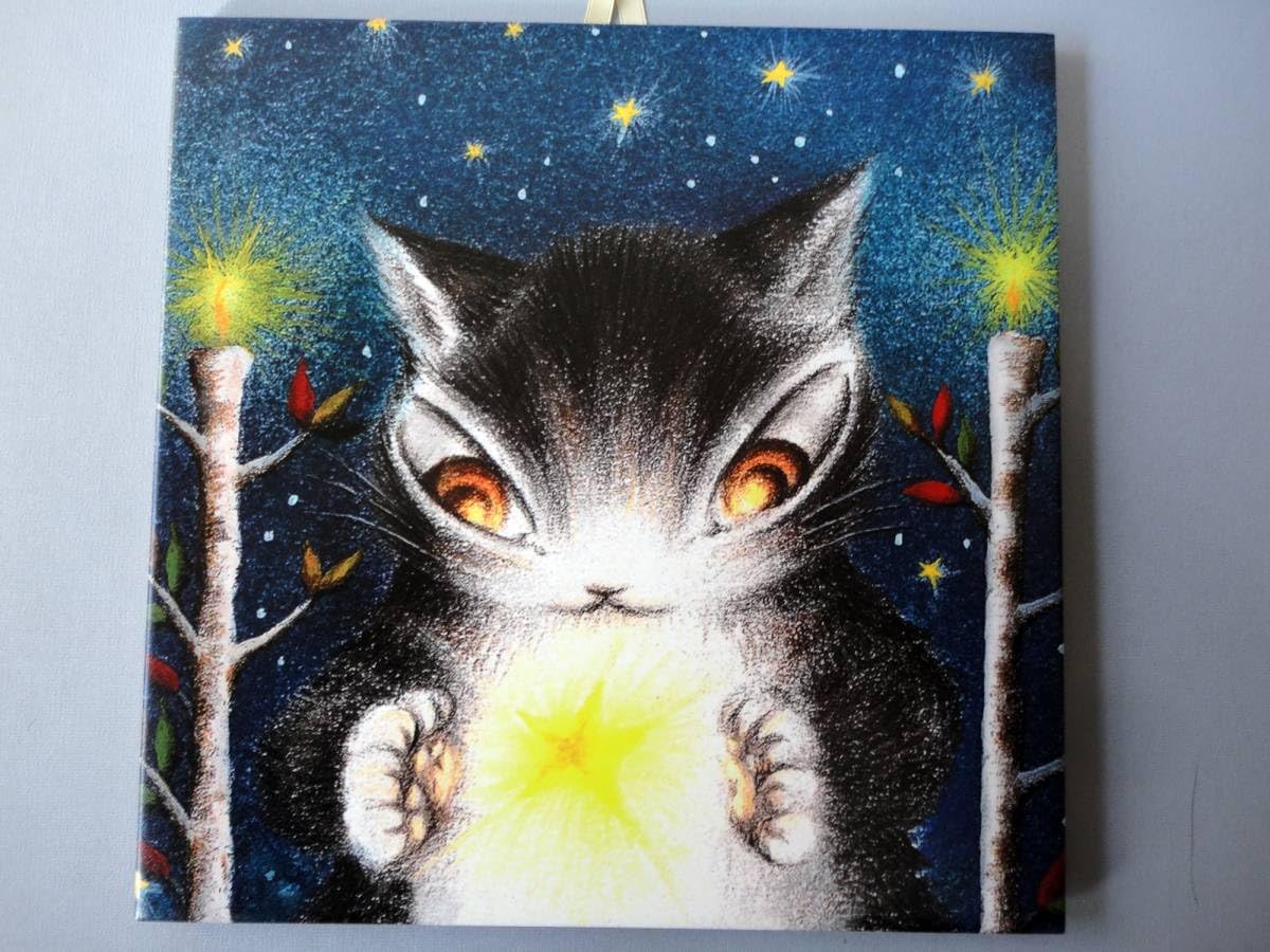 専用　ラップランド　ヨールカ　アートタイル　ＭＣ景品　わちふぃーるど　ダヤン　猫 猫のダヤン ラップランドタイル 【160ポイント】 - 猫雑貨・猫グッズ