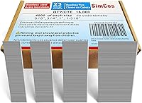 Vista 6 de Clavos de acero inoxidable de calibre 23 (5/8 pulgadas, 3/4 pulgadas, 1 pulgada, 1-3/8 pulgadas), varios clavos sin cabeza de 4 tamaños