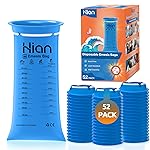 Hion Vomit Bags Disposable - 52 Pack 1000ml Emesis Bags - Leak Resistant, Medical Grade, Portable - Perfect for Motion, Car & Aircraft Sickness, Pregnant Women
