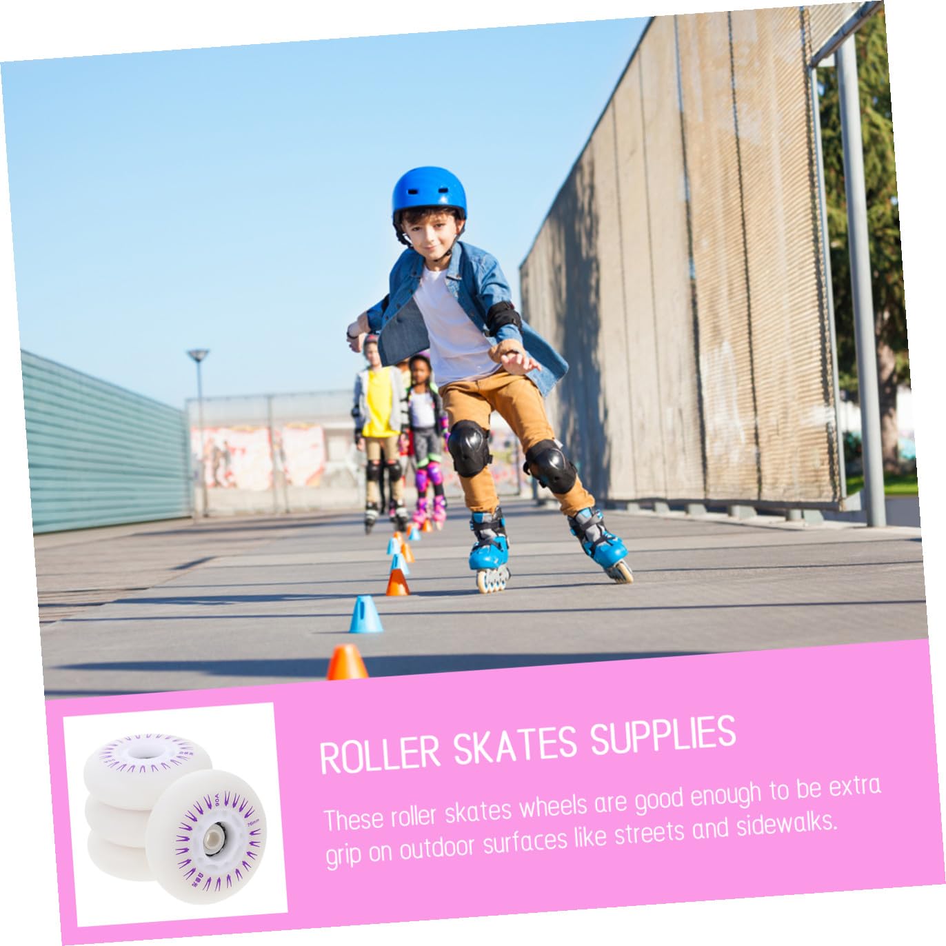 BESTonZON 4 Ruote PU Sostituzione per Skate e Roller Resistenti Urti Facile Installazione per Strade e Marciapiedi