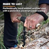 Vista 4 de Barrena de Ojo Escocés de 1 Pulgada Broca Manual de Barrena para Madera para Acampar y Construcción de Refugios Herramientas de Acero Resistente