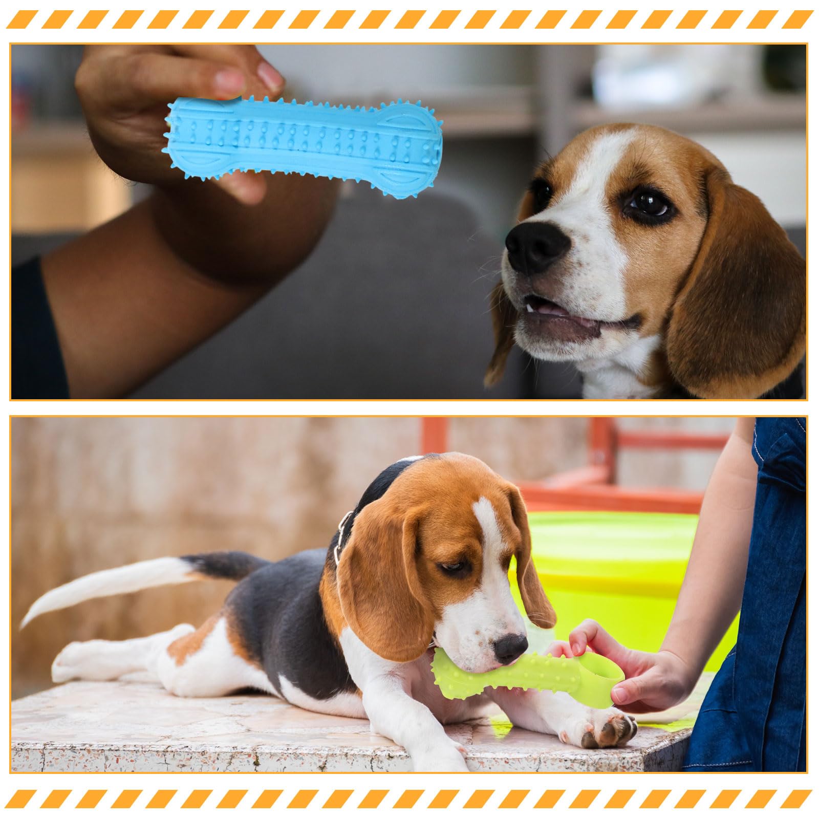 Jenaai Paquete de 50 juguetes para cachorros, juguetes masticables para dentición, juguetes suaves para masticar para perros, juguetes interactivos para dentición para perros, juguetes para dentición