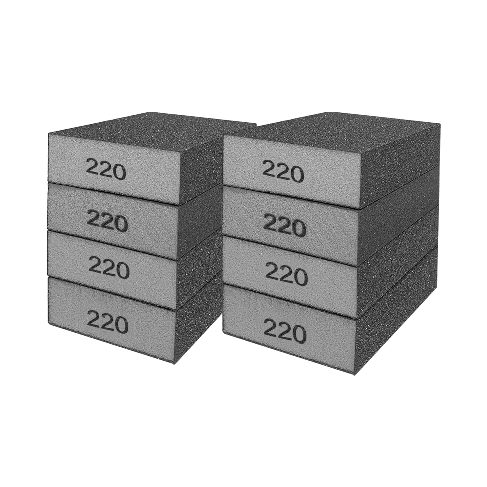 8 Pcs Wet Dry Sanding Sponges, 220 Grit Hand Sandpaper Brick, Sanding Blocks for Drywall Metal Wood Furniture