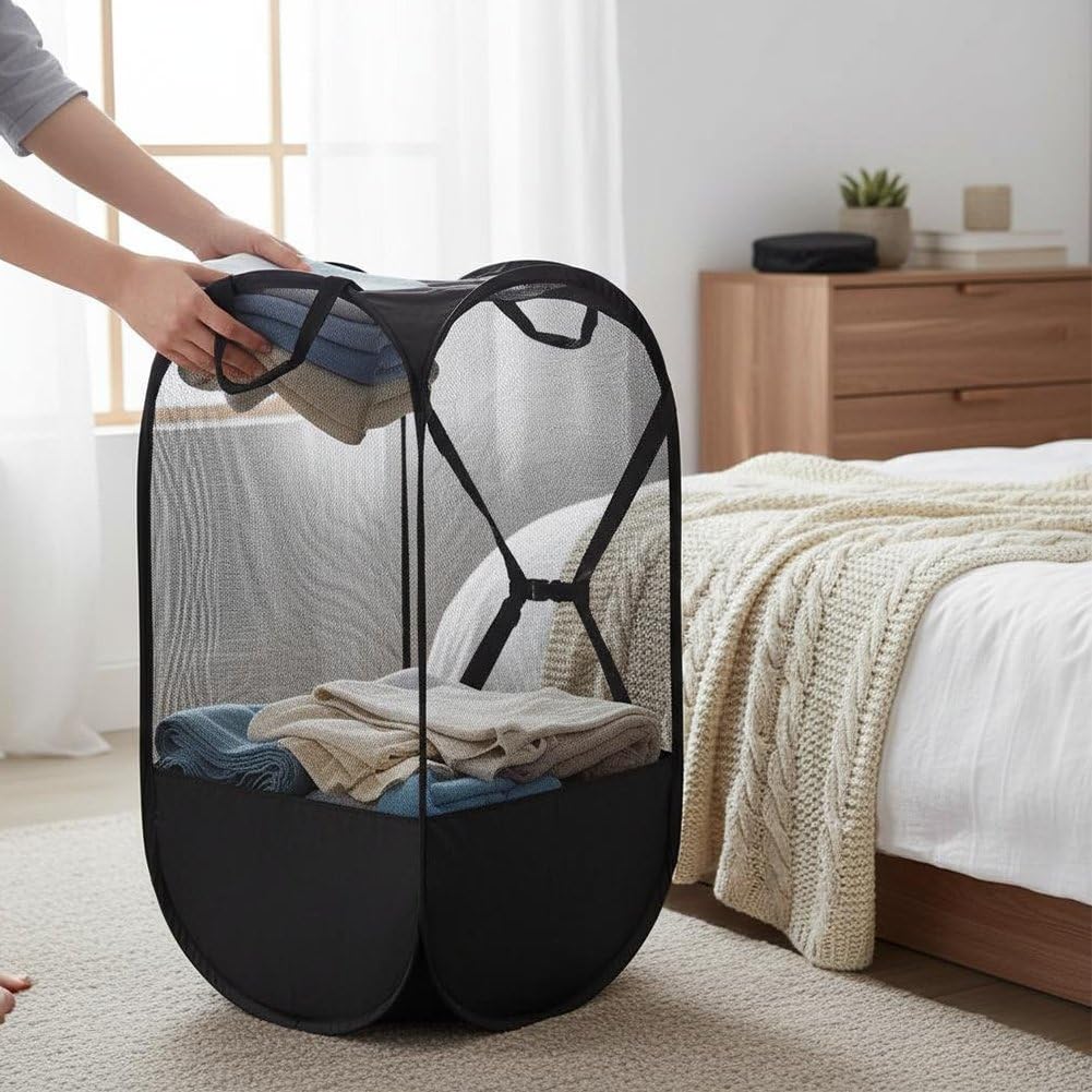 Porta Palloni Calcio Pieghevole, Borsa Calcio di Grande capacità, Cesto Porta Biancheria per Basket, Pallavolo, Attrezzatura Nuoto, Organizer