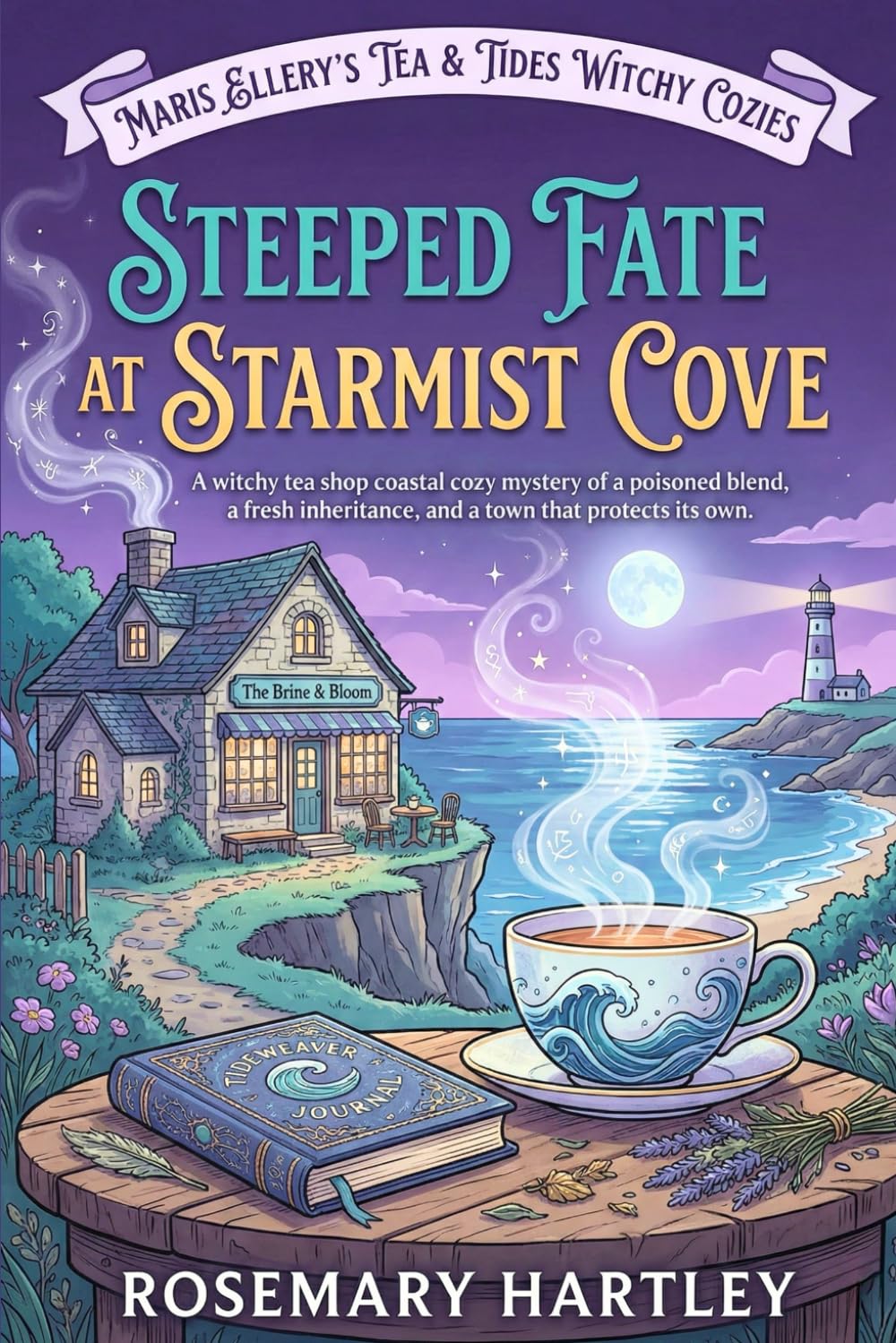 STEEPED FATE AT STARMIST COVE: A Witchy Tea Shop Cozy Mystery of Inheritance, Poisoned Blends, and Deadly Secrets in a Coastal Town (The Brine & Bloom Cozy Mysteries)