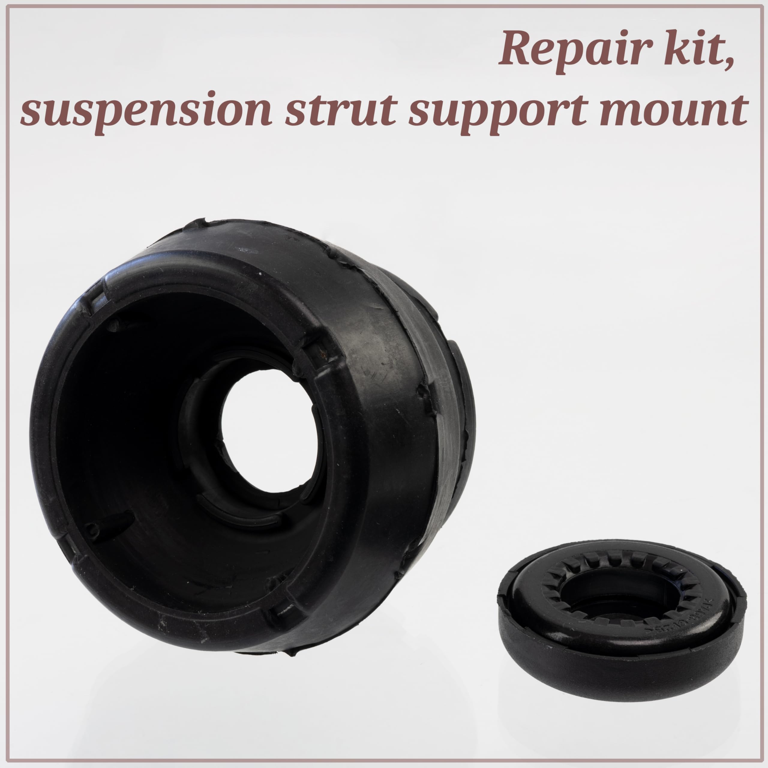 AERZETIX Coupelle d'amortisseur | côté de montage des deux côtés de l'essieu avant compatible avec OE 1J0412331C / 6R0412249 / 1J0 412 331 C / 6R0 412 249