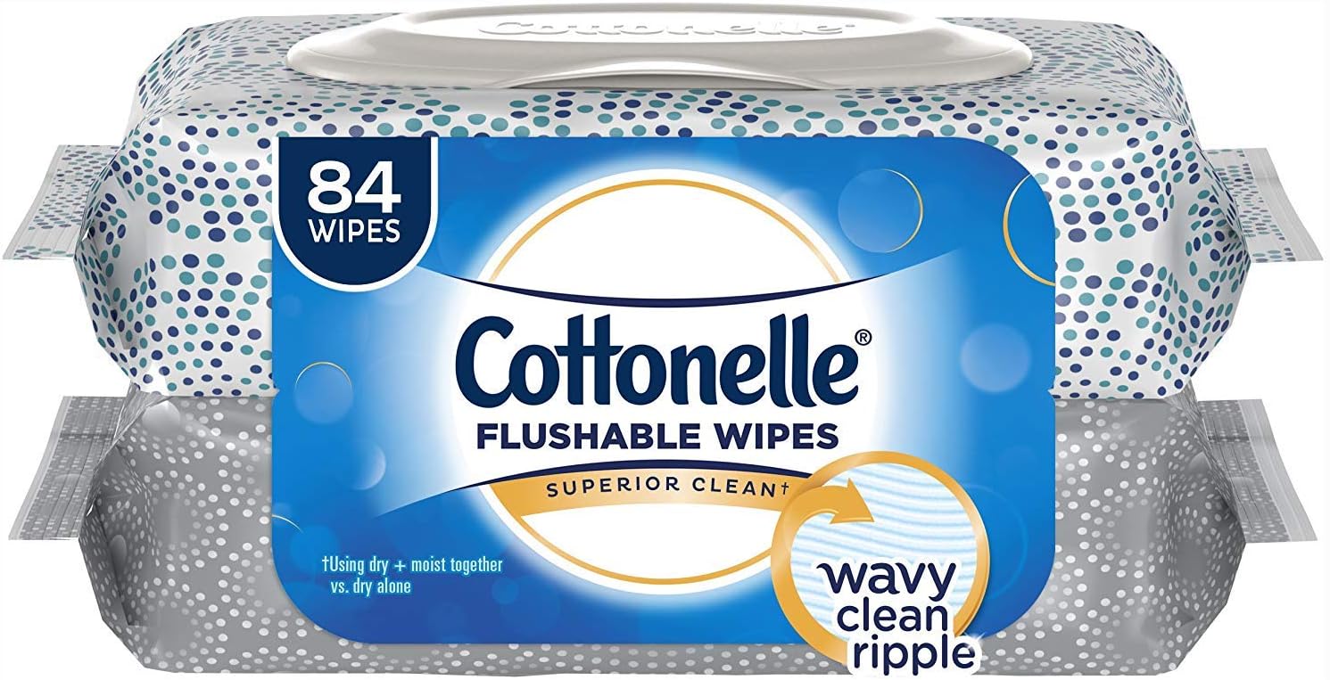 Cottonelle Fresh Care Flushable Cleansing Cloths Refills 84 ea - Packaging May Vary (Pack of 4)