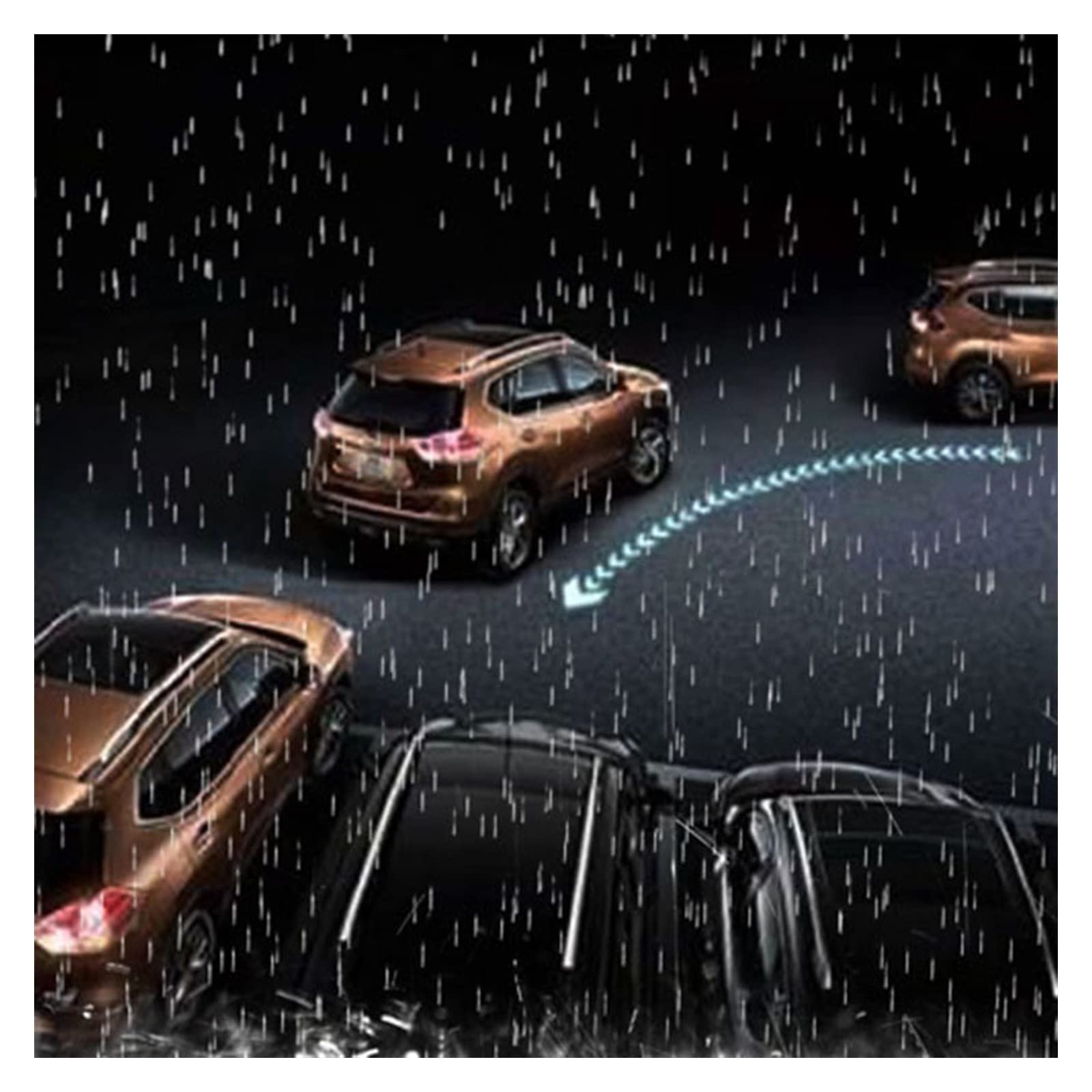 Dashcam, 8 Sensore di parcheggio Auto Automobile Retromarcia Radar backup Elettronica Rilevatore automatico posteriore Kit assistenza cicalino(Noir)