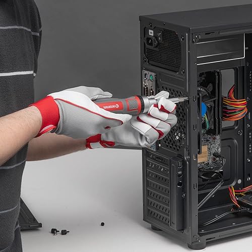 Miniatura 6 de INTERTOOL Juego de destornilladores de trinquete 19 en 1, multibroca, acero al cromo vanadio de alta resistencia, 8 puntas dobles VT08-3376