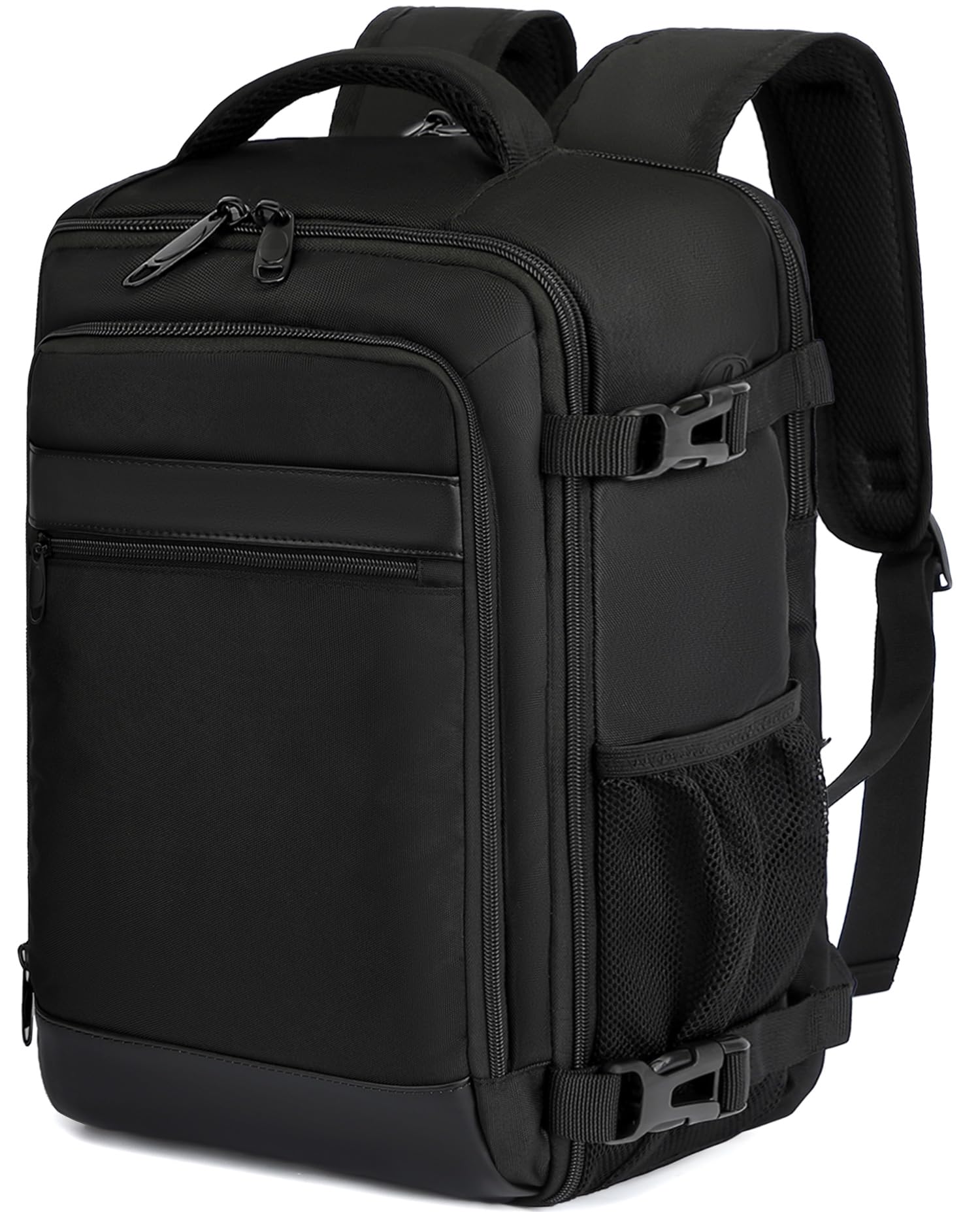 KLOSTAIN Mochila Viaje Cabina Avion 45x36X20 para Easyjet 30L Mochila Cabina Equipaje de Mano Bolso Mochilas Hombre Mujer para Portatil de 15.6 Pulgadas Mochila de Viaje Trabajo Escuela Negro