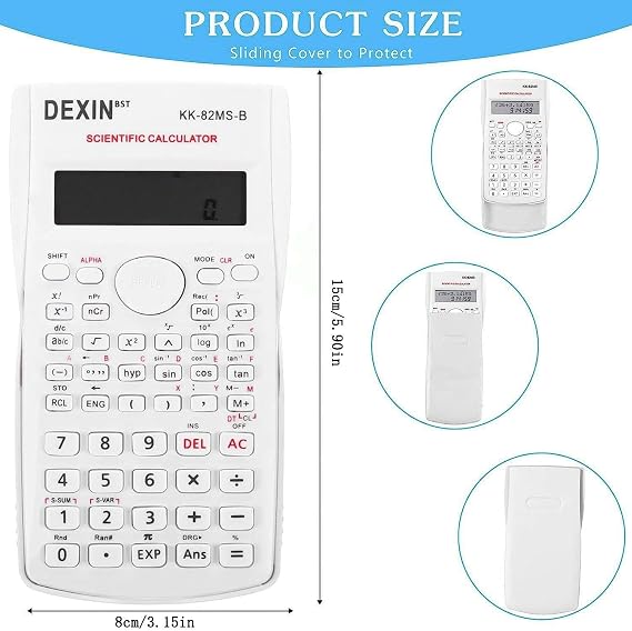 Valkyrie Dexin 240 Function Double Row Scientific Calculator White