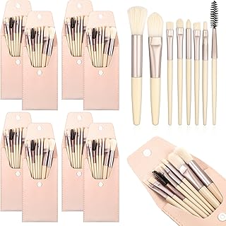 8 juegos de mini brochas de maquillaje a gran...