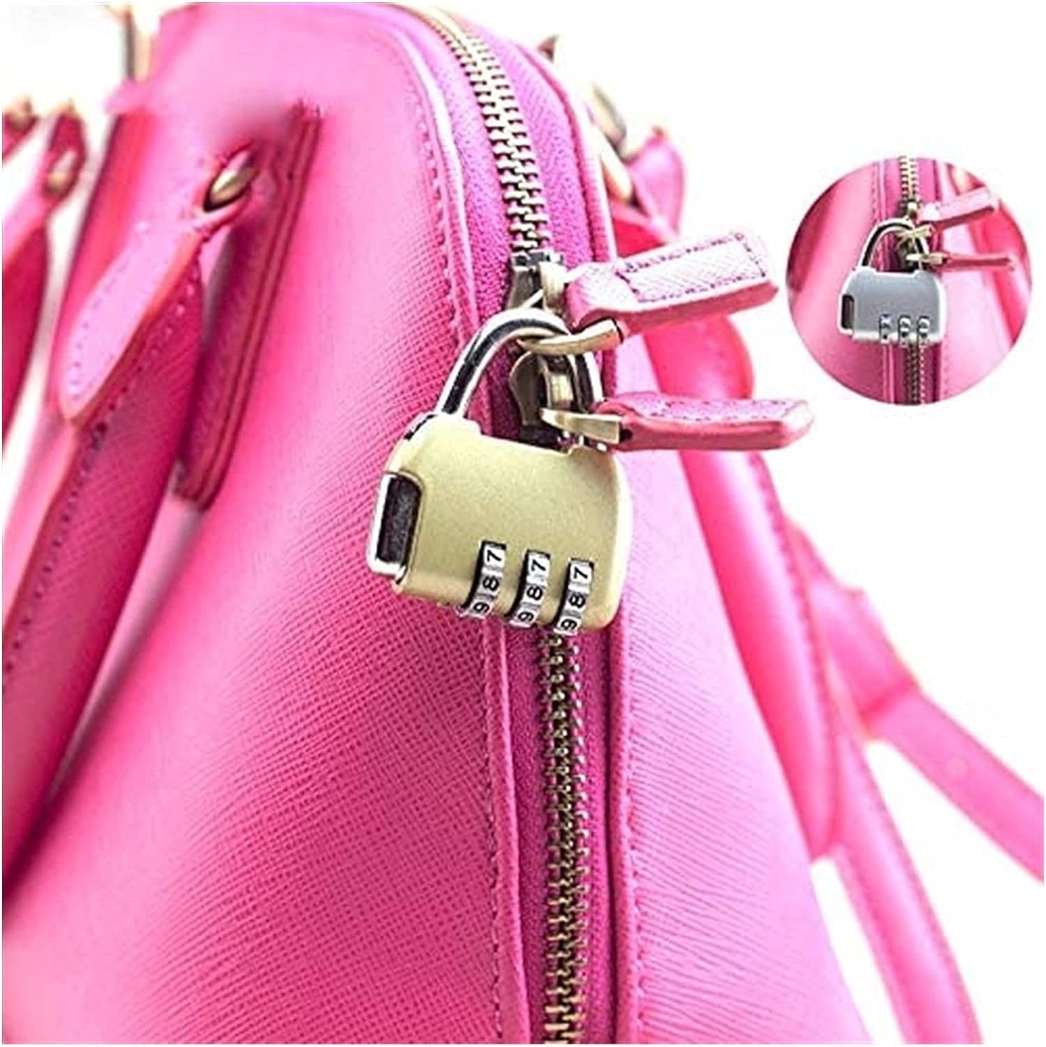 Coded Padlock,Number Padlock, Code Padlock,Combination Gate Lock,Combination Lock Padlock,Luggage Coded Lock,Password Lock, Digital Zinc Alloy Code Combination Cam Cabinet Password Lock(Color:Purple)