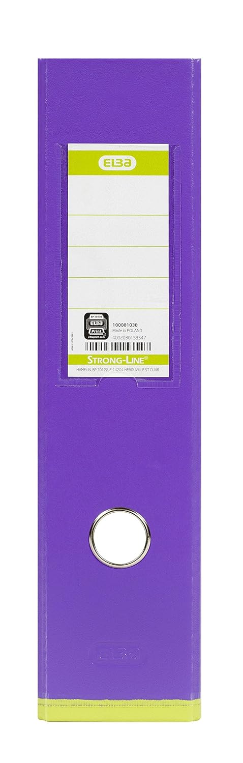 Oxford myColour A4 Folder, 8 cm Wide, Two-Tone in Purple and Light Green, Pack of 1