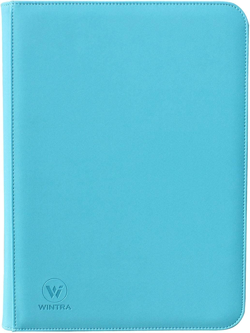 WINTRA Premium Zip Card Binder, 9 Pocket Trading Card Collectors Album, Side Loading 360 Pockets Binder for Trading Cards and Sports Cards (Blue-Green) : Everything Else