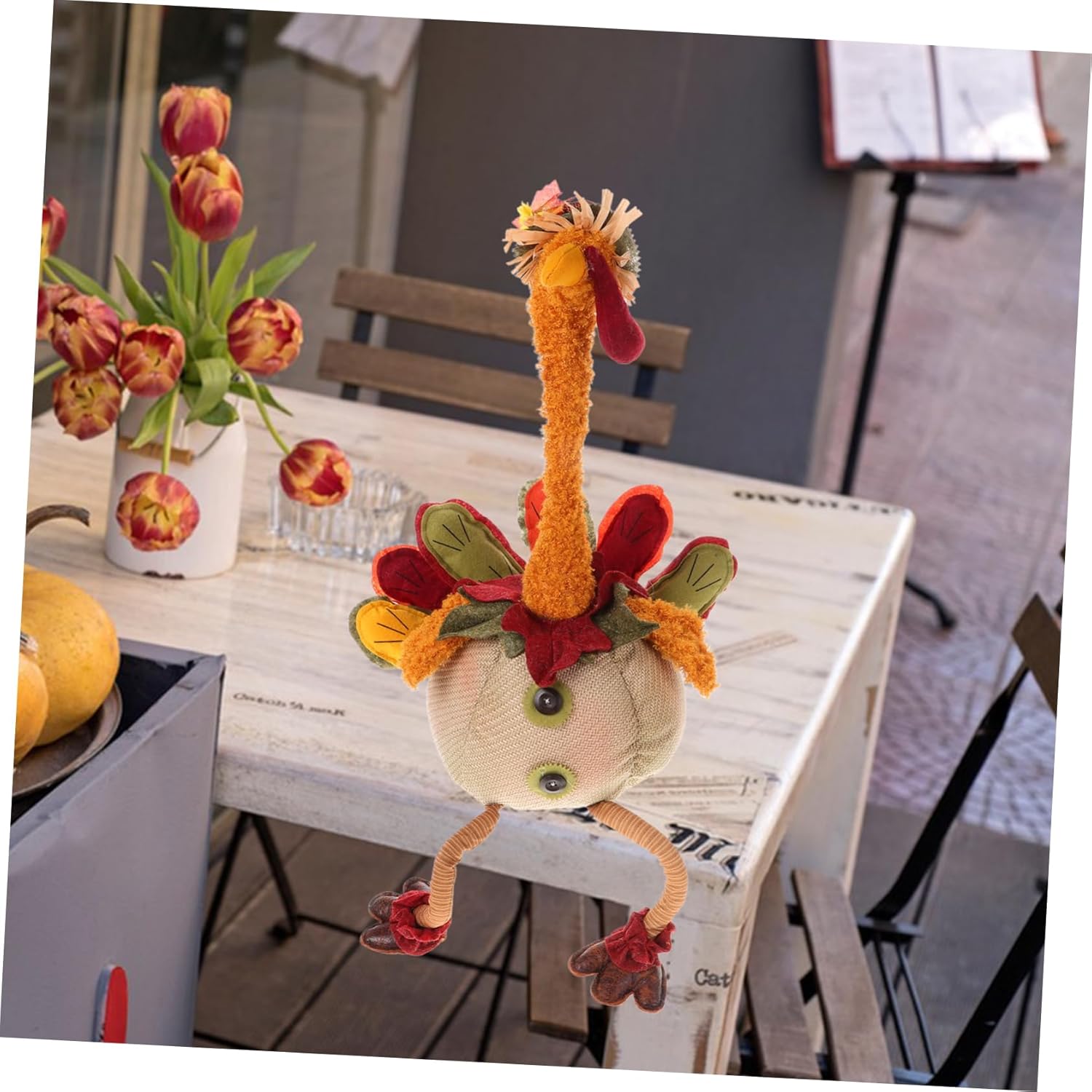 Thanksgiving Turkey Doll Decor Unique Fall Decoration for Home Office and Dining Room Charming Thanksgiving Centerpiece for Cozy Atmosphere for