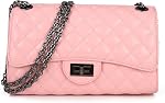Gladdon Quilted Crossbody Bags for Women Ladies Shoulder Purses with Chain Strap Stylish Clutch Purse | Stylish Shoulder Purse,Quilted Pattern,Structured bag,Chain Strap,Spacious Enough,Casual and Dressy Outfits,Any Occasion