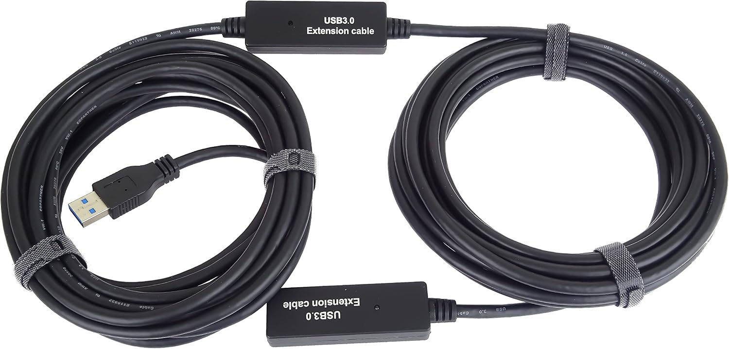 Premium Cord USB 3.0 Repeater Extension Cable A/m-A/F 15 m, Schwarz - Image 3