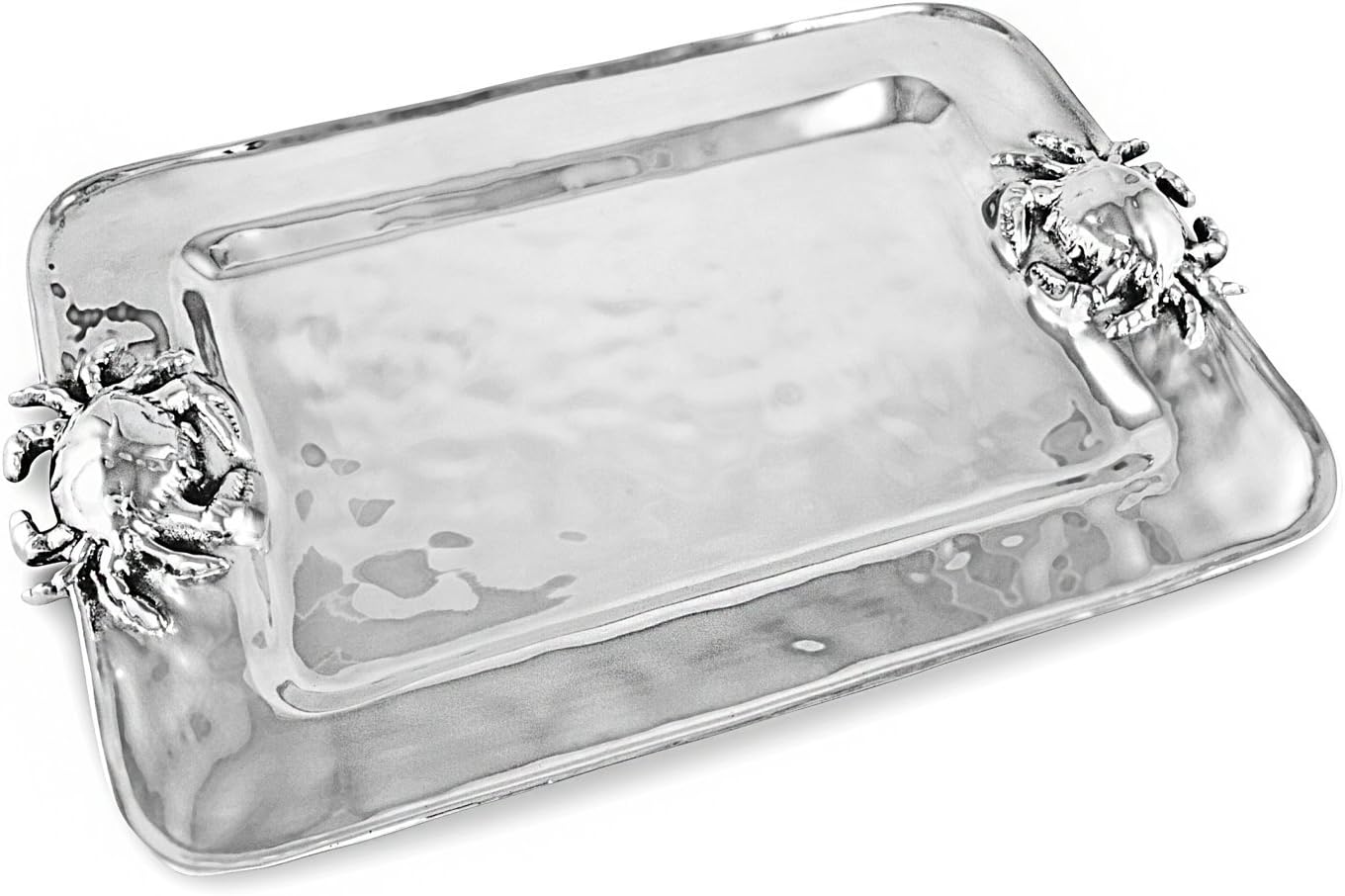 50% Off Discount Beatriz Ball 6389 Metallic Ocean Crab Rectangular Serving Platters