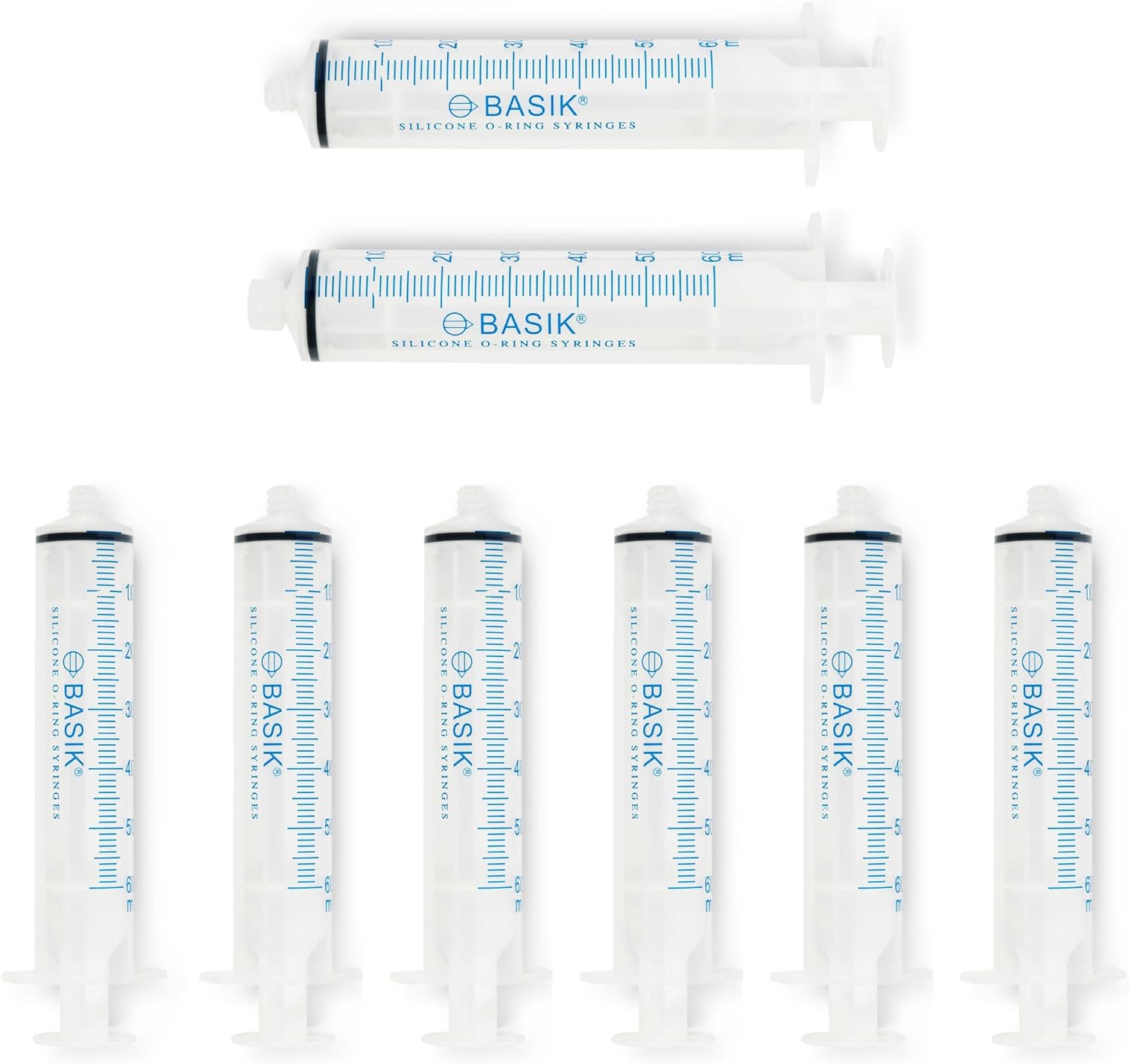 BASIK 35cc O Ring ENFit Feeding Syringe With Caps Individually Wrapped