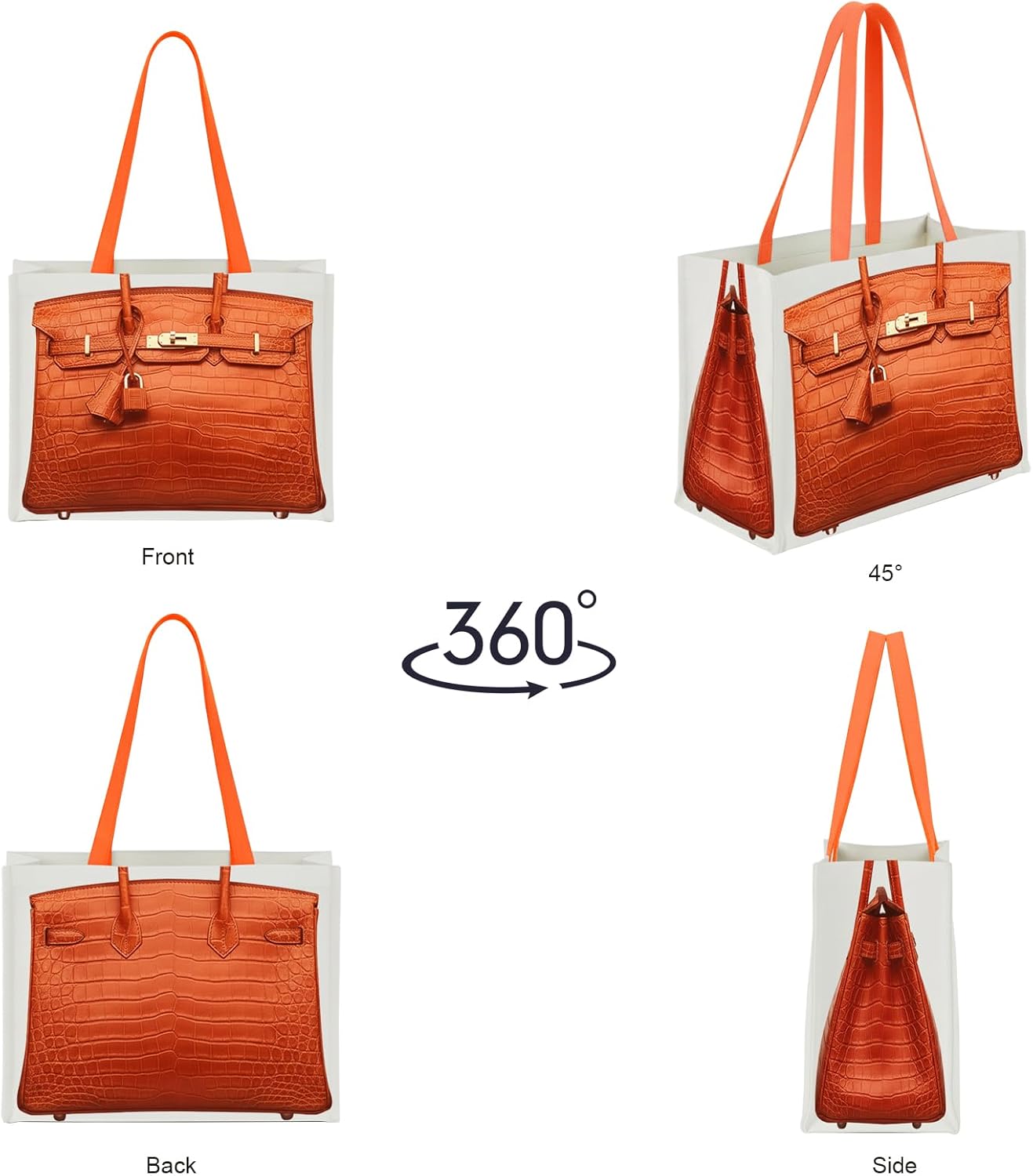 Chic Canvas Tote with Luxury-Inspired Print – Funny Gift Bag for Women, Stylish Holiday Present, Foldable Everyday Carryall