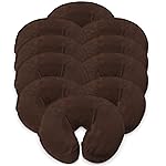 LONDON LINENS Pack of 10, Premium Extra Thick 100% Cotton Flannel Massage Tables Face Cradle Covers Cozies Fitted - Includes 10 pcs (Mocha)