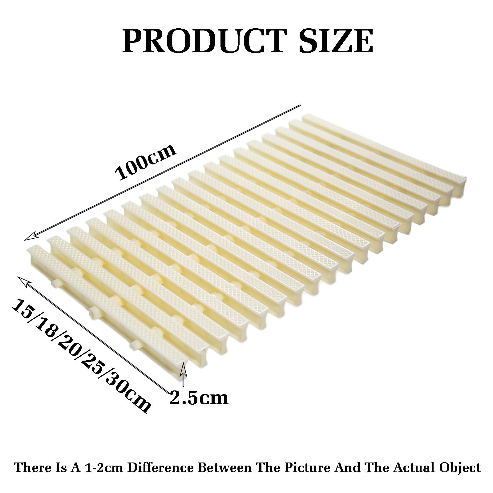Rejillas para Piscinas, Paquete de 2 Rejillas de desagüe de desbordamiento para Piscinas, Alfombrilla filtrante de canaleta de plástico ABS, Protector de desagüe de Agua para Interiores/exte
