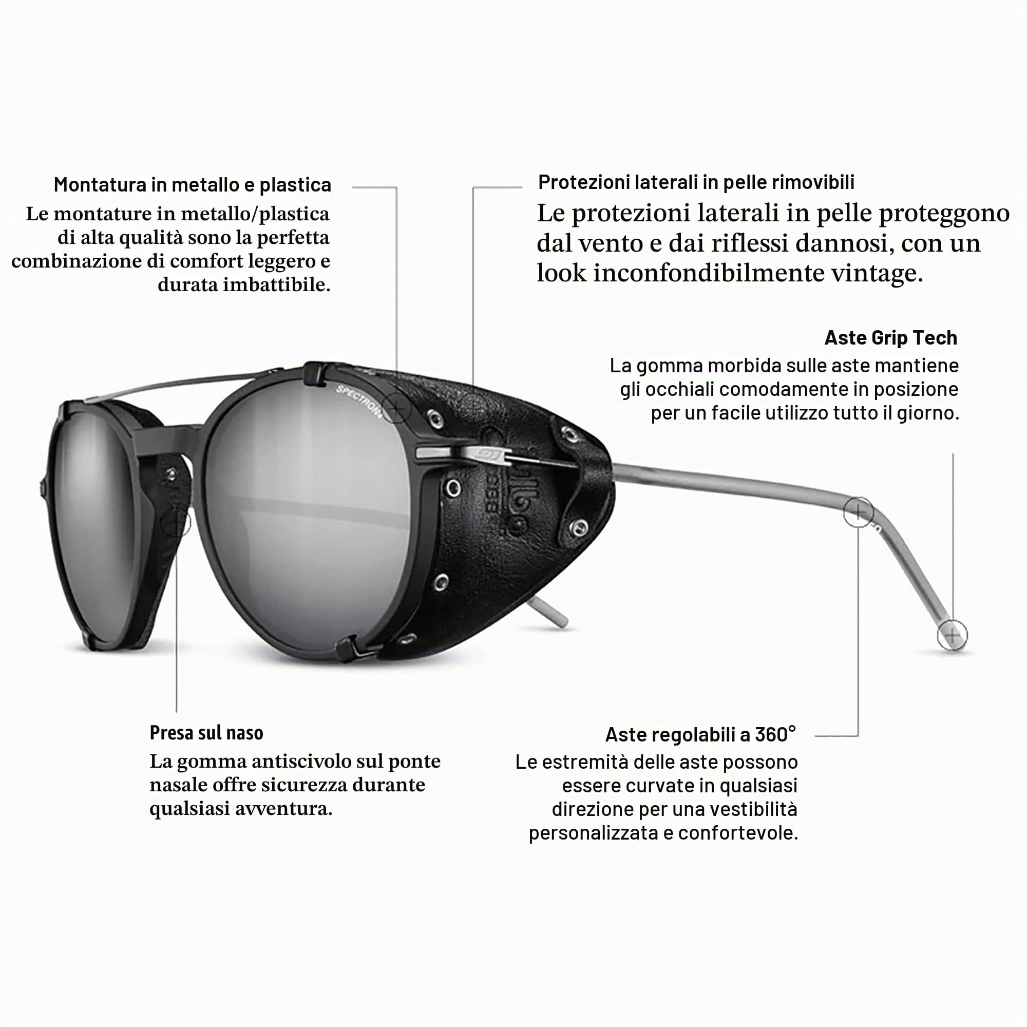 Julbo Legacy Occhiali da sole Alpinismo, escursionismo, trekking Unisex - Adulto (Pacco da 1)