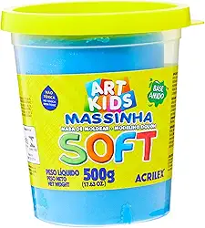 Acrilex Soft Massa de Modelar, Azul, 500 g