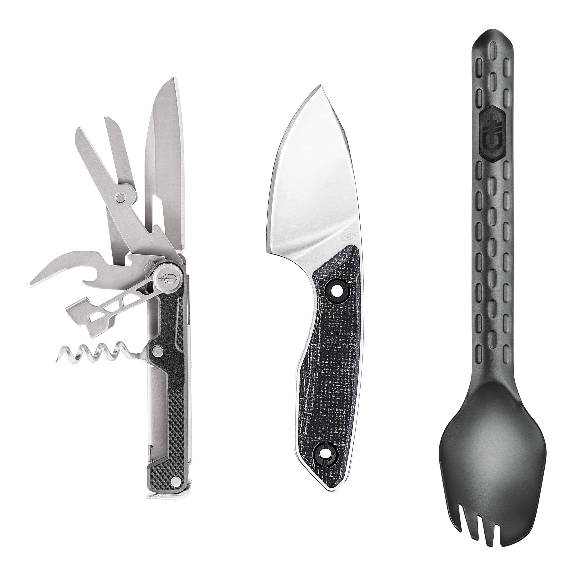 Gerber Gear Hike Kit - Camping Collection with Devour Multi-Fork, Stowe Fixed-Blade Knife & Armbar Cork Multitool - Premium Camping Equipment