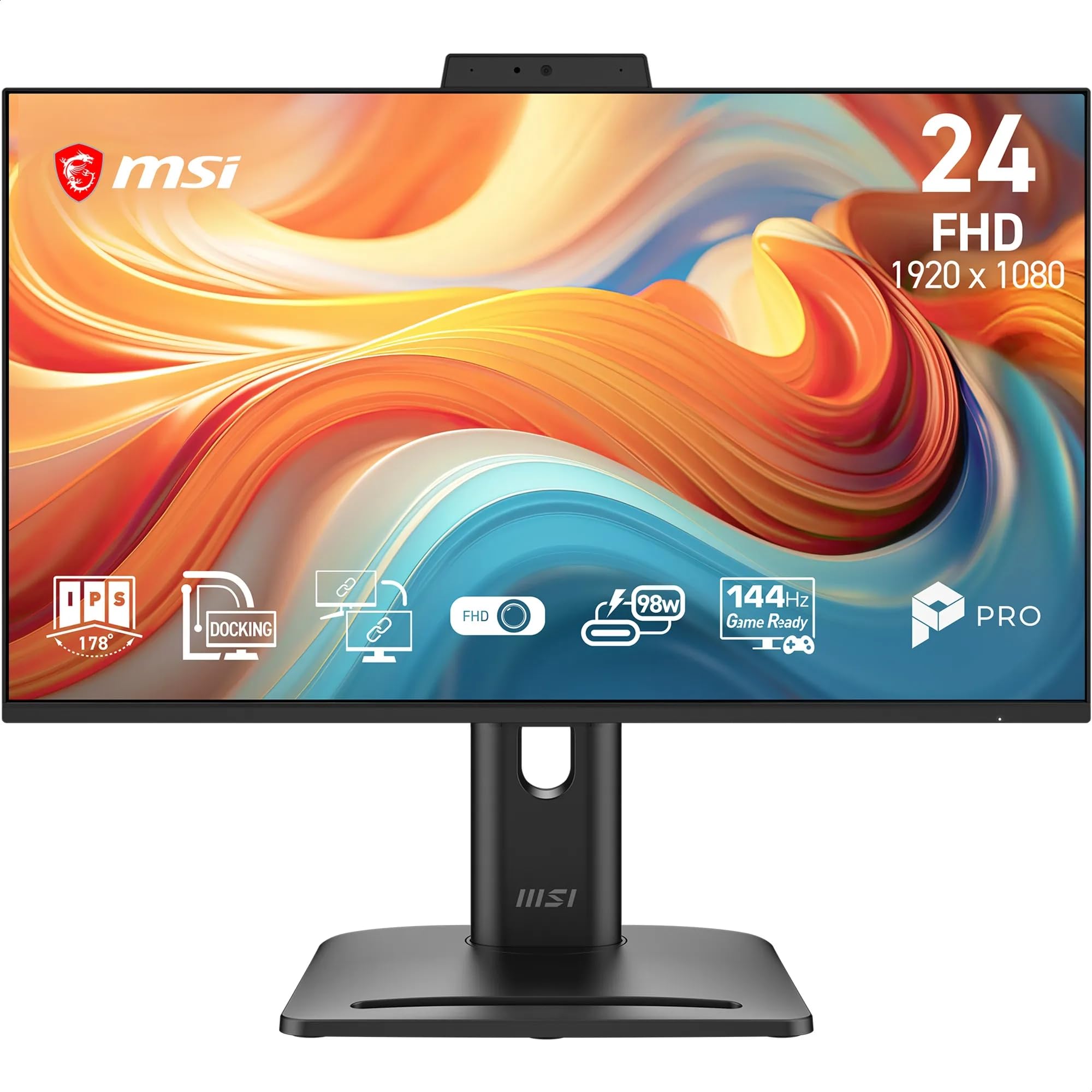MSI Pro MP245PDG E14 - 23.8 Inch Monitor - Full HD - 144Hz - Black