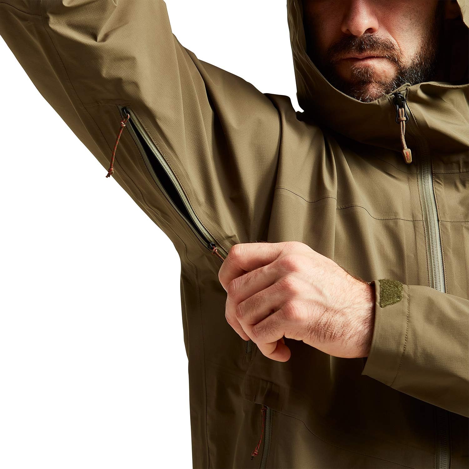 SITKA Dew Point Hooded Jacket - Lightweight and Waterproof Hunting Mens Jacket - Image 4