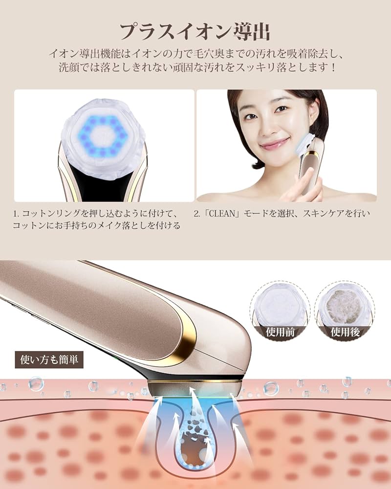 Amazon.co.jp: 美顔器【昇級改良版】 RF美顔器 1台6役 ラジオ波