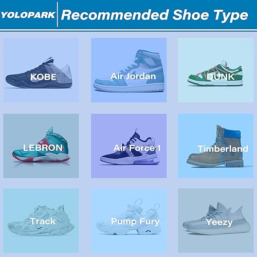 Miniatura 6 de YOLOPARK 4 pares de protectores de arrugas para zapatos zapatillas AF1s, Dunks y más, protector antiarrugas para hombres 7.5-13 mujeres 5-8.5