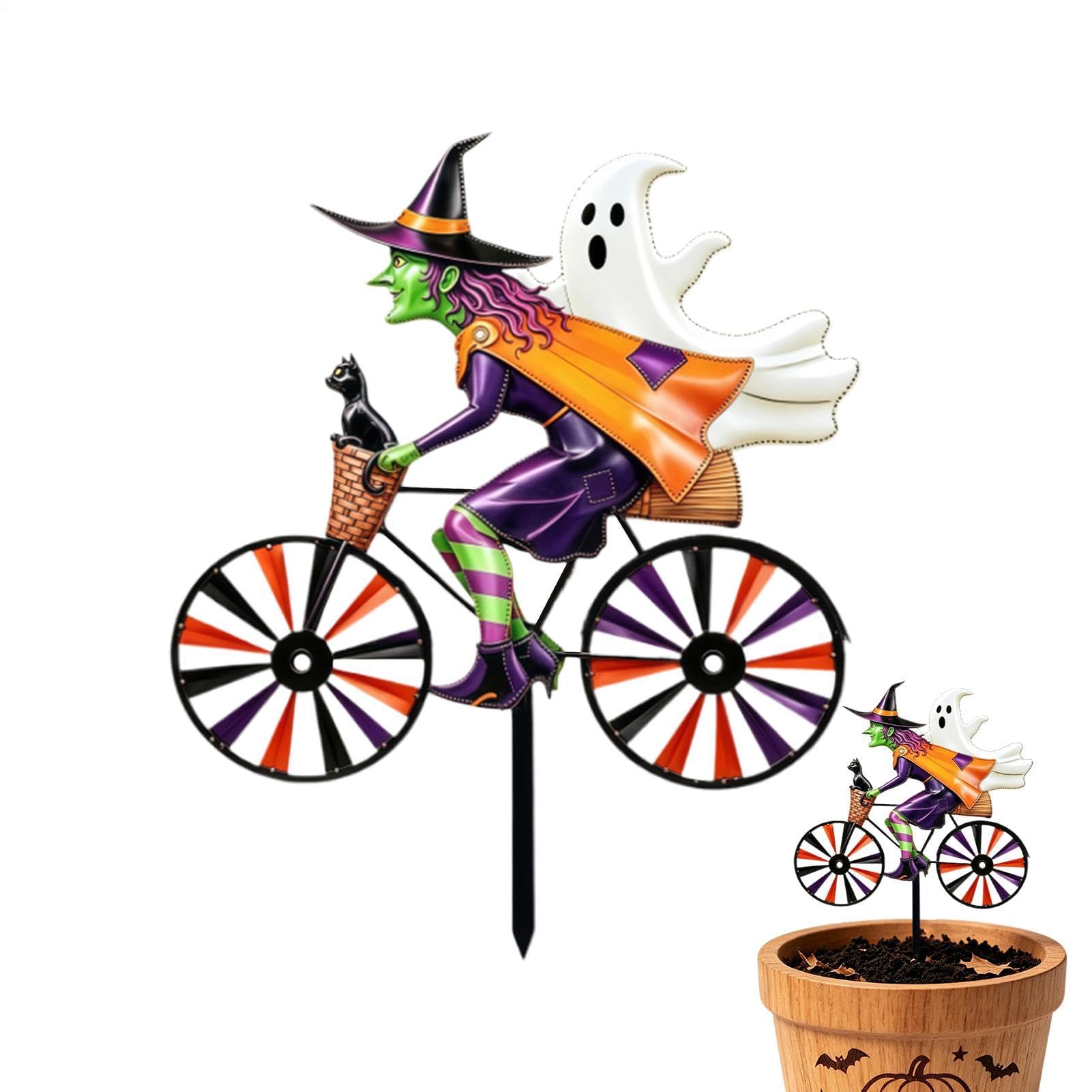 Varillas decorativas para jardín en porches y patios durante la noche de Halloween