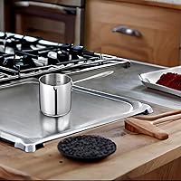 Vista 3 de IMEEA Calentador de mantequilla, olla de café turco, olla calentadora de leche, mini cacerola con boquilla de acero inoxidable 18/10 de tres capas