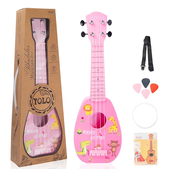 YOLOPLUS+ 儿童尤克里里玩具 4弦音乐乐器 适合幼儿入门教育
