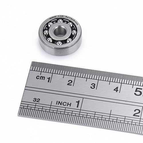 Miniatura 66 de XIKE 1 Pcs 108 Self-Aligning Ball Bearings 8x22x7mm, Open and Chrome Steel Fits DIY/Fans/Industrial/Agriculture/Pulp/Paper/Beverage/Textile