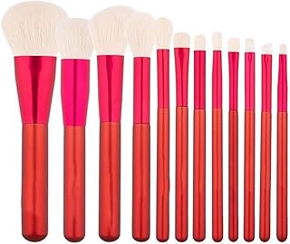 Juego de 12 brochas de maquillaje, mango de c...