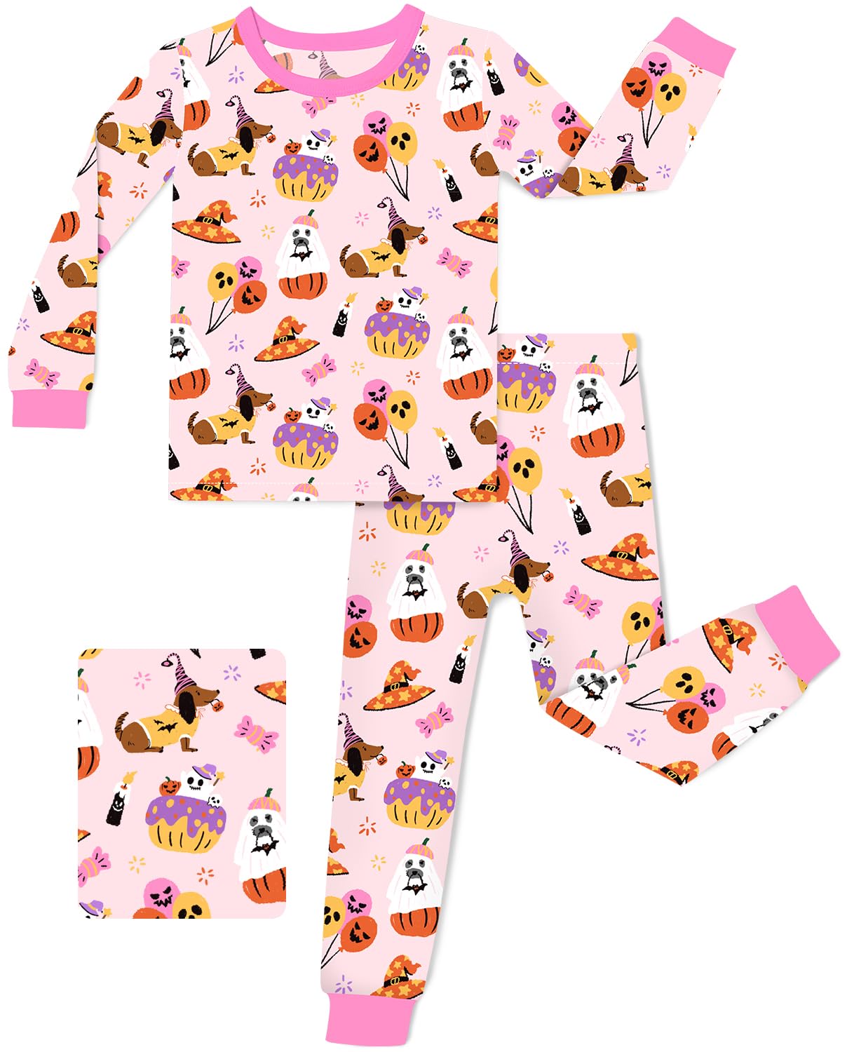 babee Reshinee Bamboo Viscose Toddler Girls Kids Pajamas Unicorn Mermaid Pjs Long Sleeve Snug fit 12M-8Y 2pcs Soft Jammies