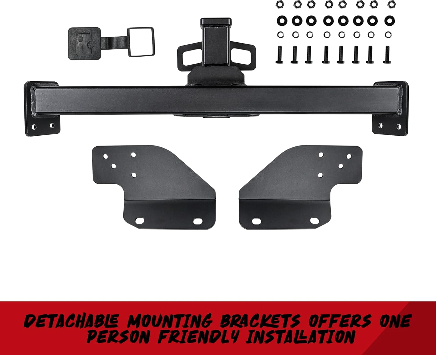 DBXB-RV Class 3 Trailer Hitch Standard 2-Inch Receiver Compatible with 2011-2021 Jeep Grand Cherokee, 2022 Jeep Grand Cherokee WK, Multi-Fit Hitch to Receive Ball Mount & Bike Rack. 13065