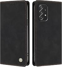 Samsung Galaxy A52 Case, RFID Protection Case, Shockproof Flip Wallet Case for Galaxy A52, Black