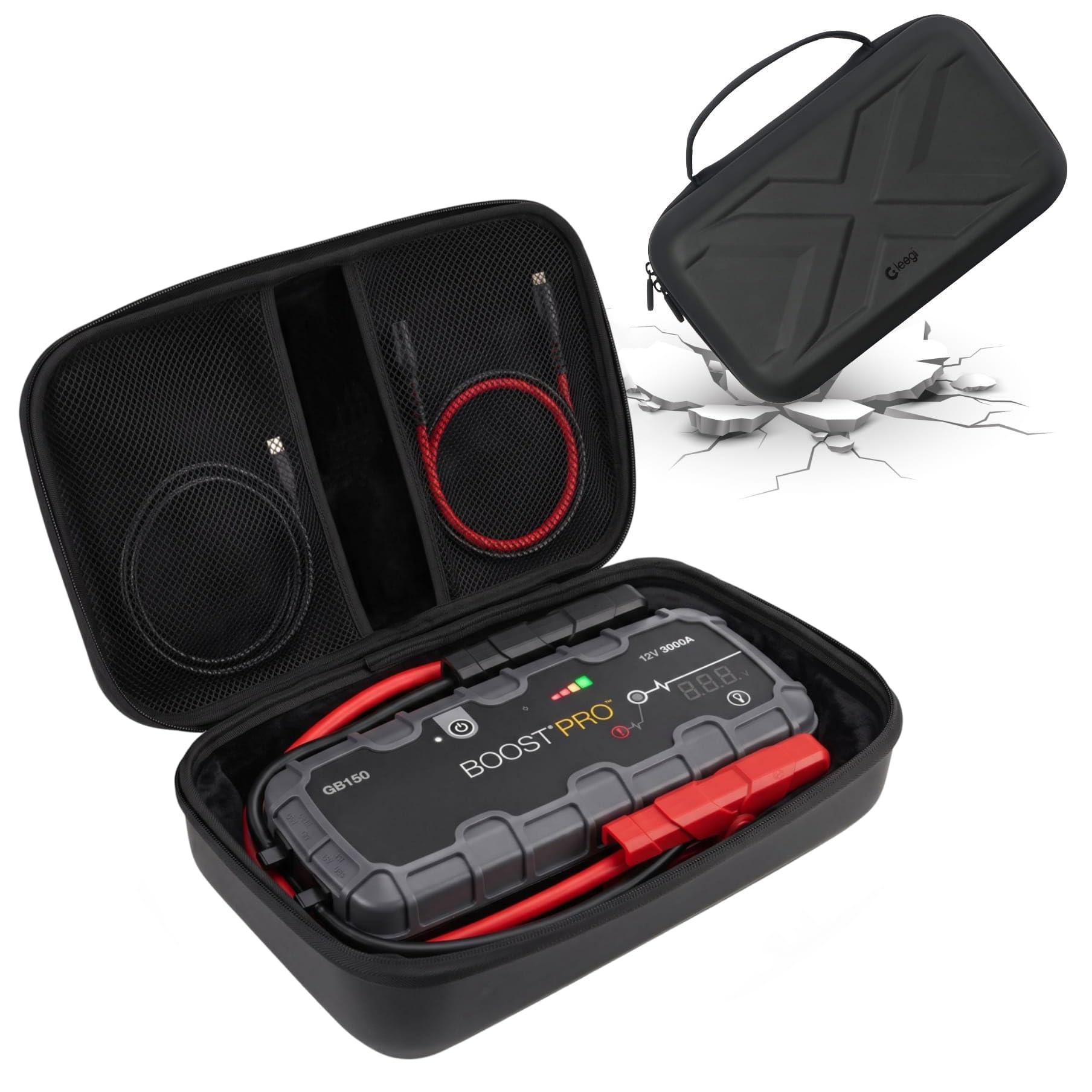 EVA Protection Case Compatible with NOCO GB155 and GB150 Jump Starters, Portable Storage Case, Carrying Case Holder for Car Jumper Starter-image-45