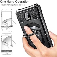 Vista 6 de WDHD Funda para Schok Volt SV55 con protector de pantalla de vidrio templado (cobertura máxima), protección de cuerpo completo grado militar, funda