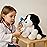 WEIGEDU Black White Beagle Sheepdog Border Collie Stuffed Animals Dog Puppy Plush Toys for Kids Boys Girls Baby Birthday Easter