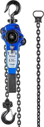 Miniatura 5 de Tractel Polipasto de cadena de palanca  Capacidad de 34 toneladas (1500 libras)  Longitud de elevación y tracción de 5 pies  Extractor de trinquete